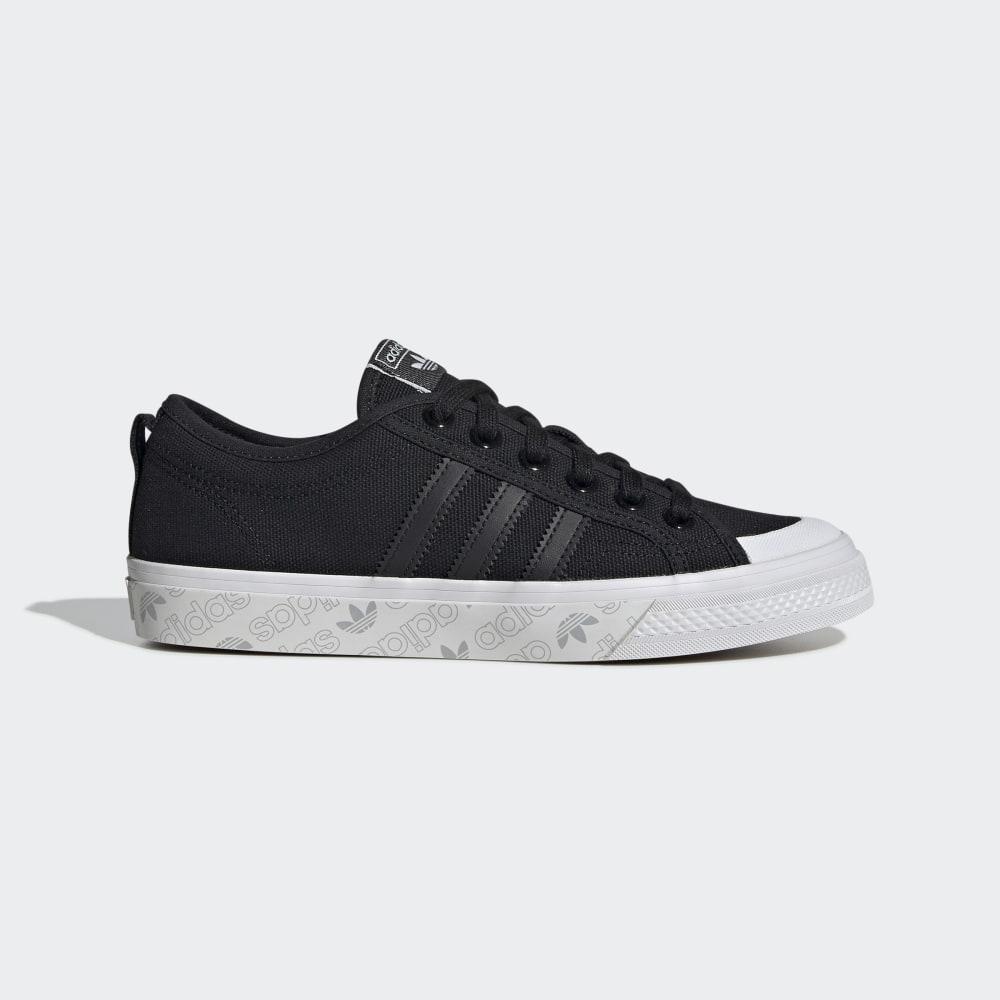 Adidas Women's Nizza Originals Shoes Black/Grey Ireland EE5615